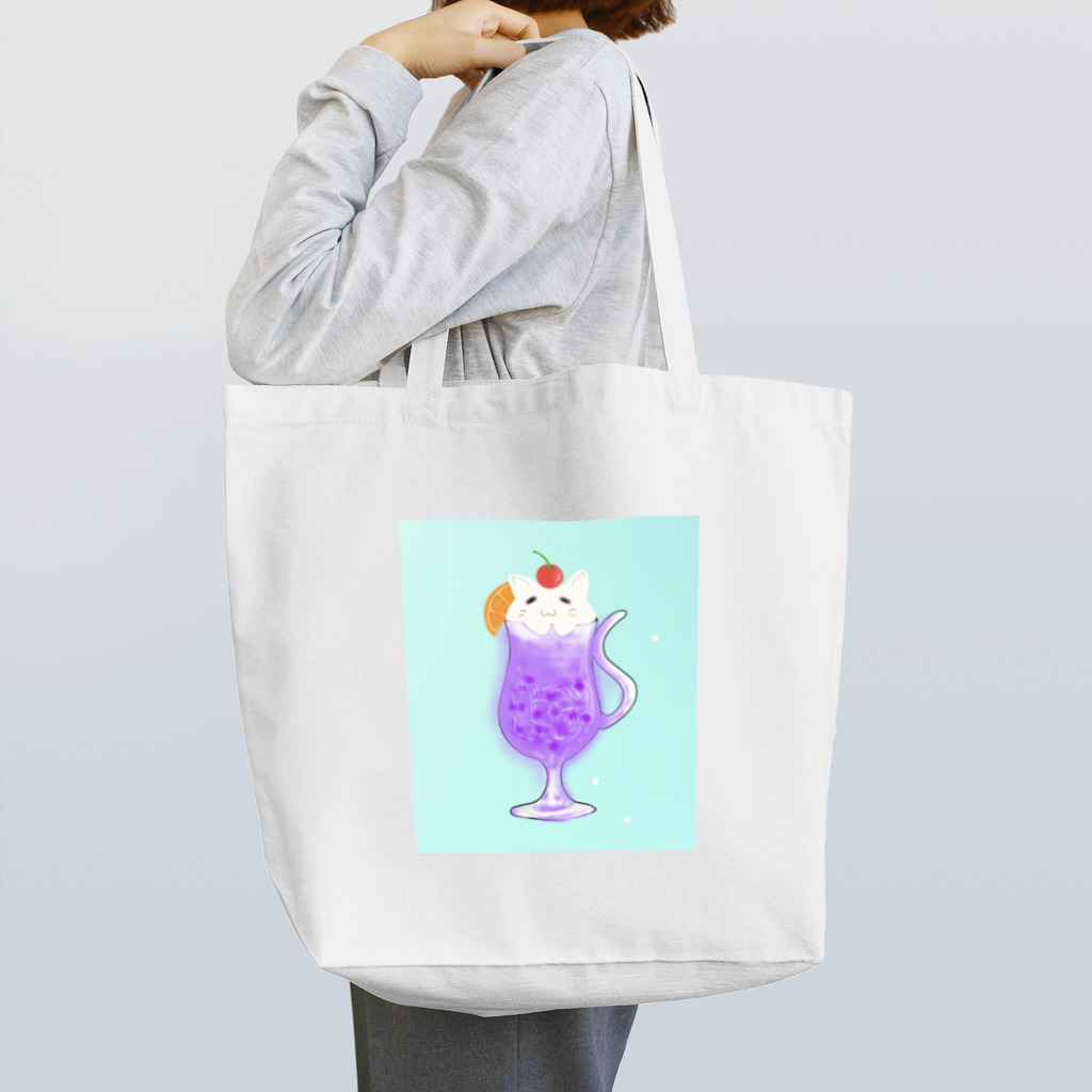 KuROiの白猫クリームソーダ Tote Bag