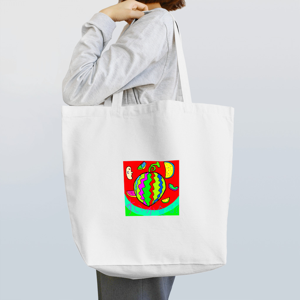 オイカゼ 亀田のついついスイカを買ってしまうトートバック Tote Bag