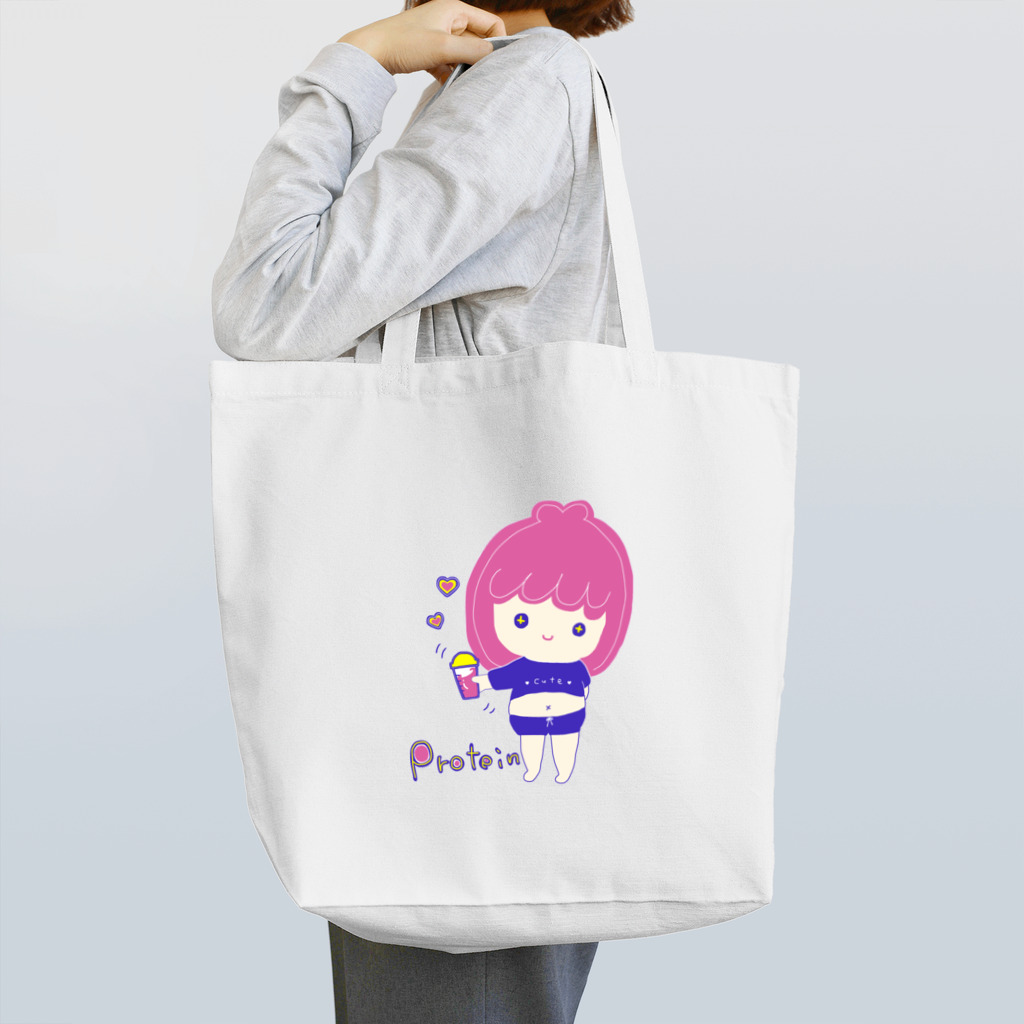 rurugirlのプロテイン女子 Tote Bag