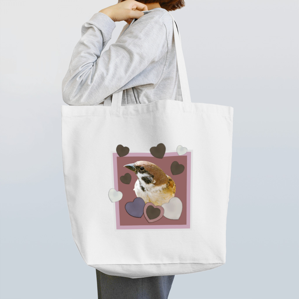 little bird..☆のスズメのちゅんちゃん！ Tote Bag