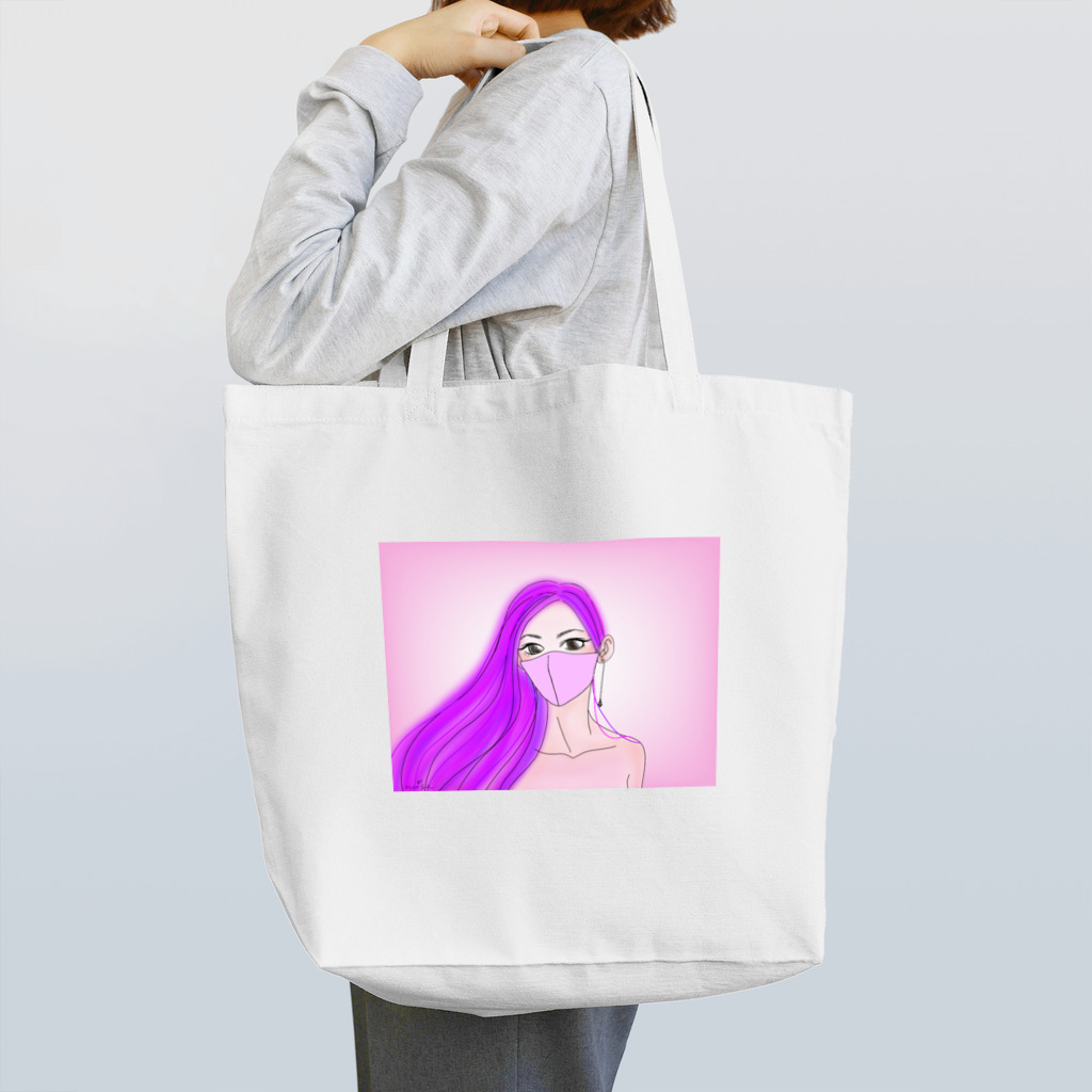 Ｍ✧Ｌｏｖｅｌｏ（エム・ラヴロ）の立体マスクさん♪ Tote Bag