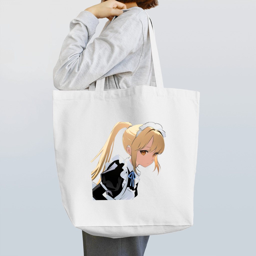 agomamushiの金髪ポニテメイドさん Tote Bag