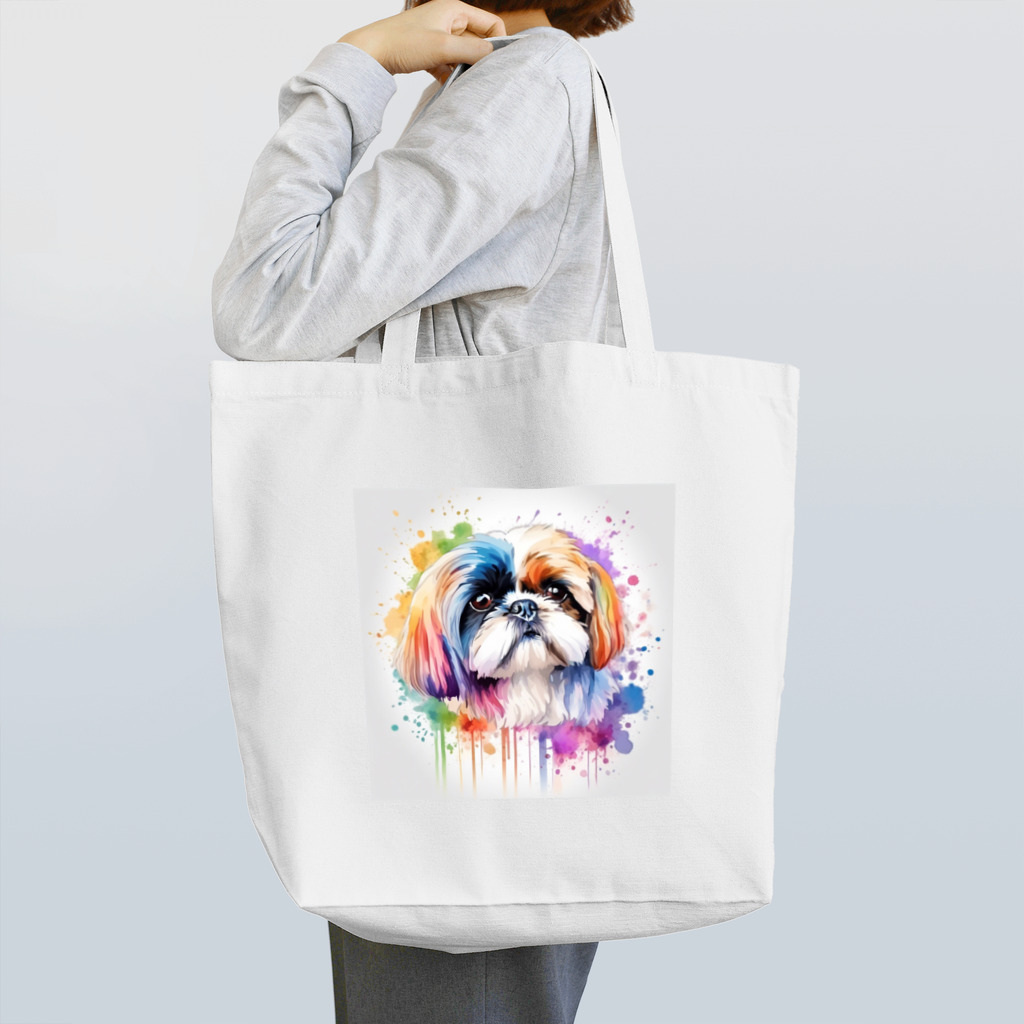 【ma chérie】A treasury of love.のカラフルシーズー Tote Bag