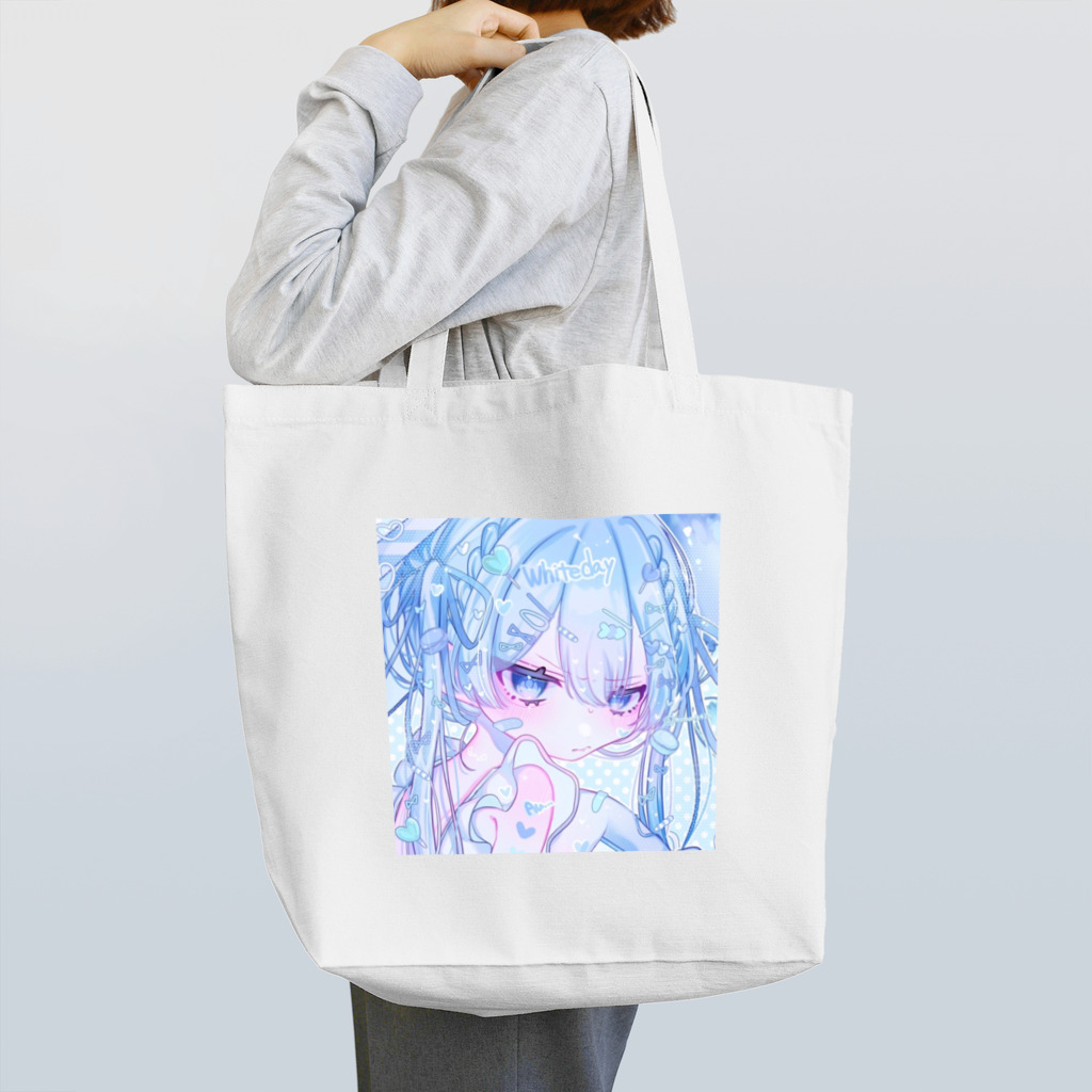 モマ@のホワイトデーくん💙🍬 Tote Bag