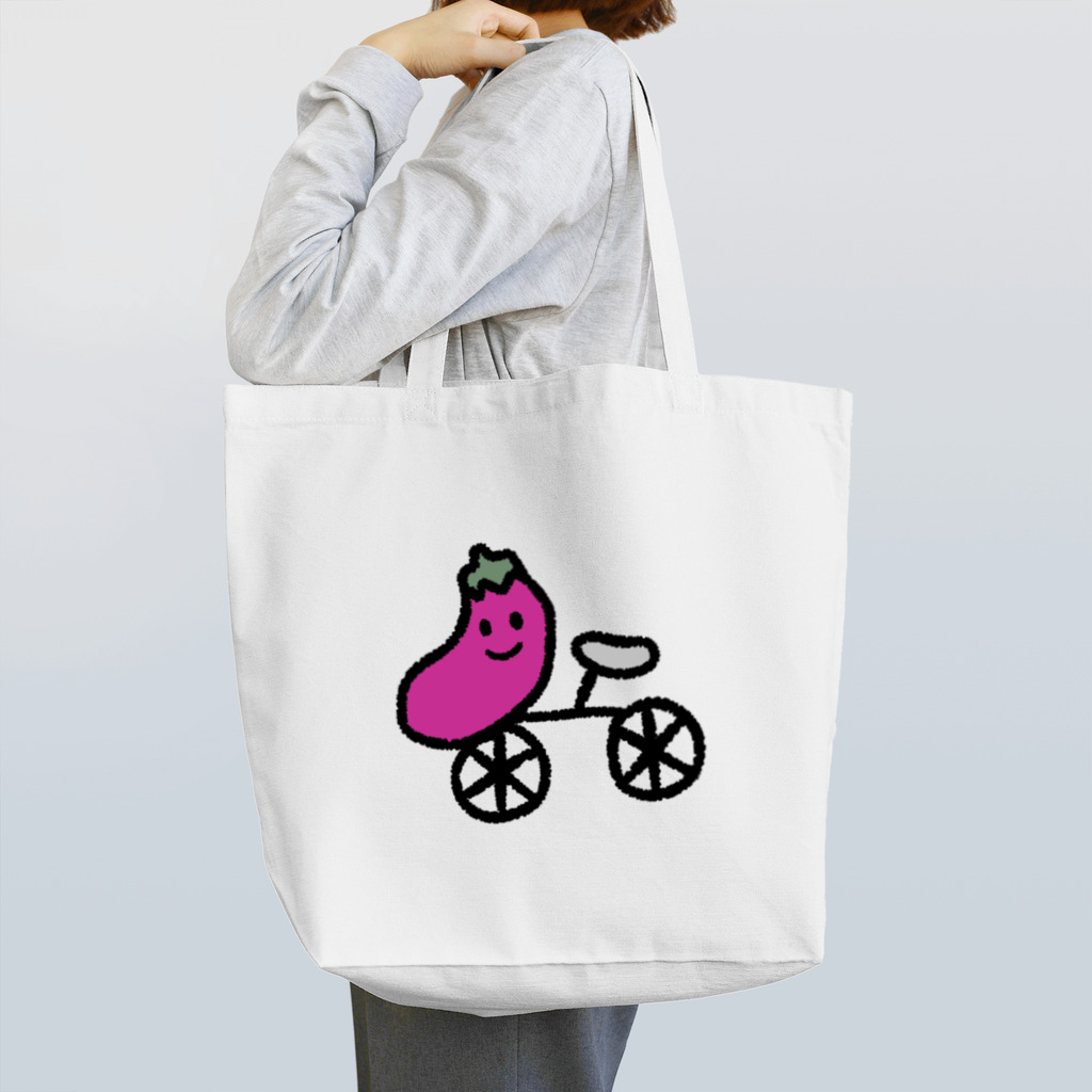 蒙ザ商店のナス自転車 Tote Bag