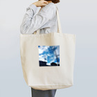 湘南の風景　 Seaside landscape at Shonan area in japanの電線のある風景 Tote Bag