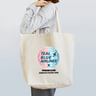 Teal Blue CoffeeのTEAL BLUE AIRLINES Tote Bag