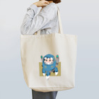 light blueの館のダルマロボ 青 Tote Bag