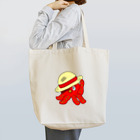 定食ちゃんぽんのたこと麦わら帽子 Tote Bag