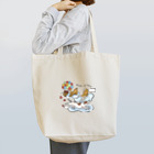 omamiの気楽にいこうぜ　雲に乗る犬 Tote Bag