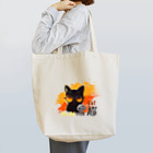 ArayashikI_Japanのサングラス黒猫【淡色系バッグ類】 Tote Bag