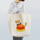 momo♡animsls Storeのレッサーパンダ (林檎のタルト) Tote Bag