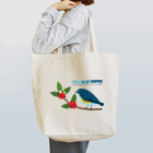 Teal Blue CoffeeのTeal Blue Bird Tote Bag