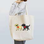 ハッピー・ラブラドールズの愛を運ぶラブラドール Tote Bag