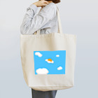 ぴおん図鑑の空飛ぶ目玉焼き Tote Bag