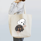 PetTee(ペッティー)のラブちゃん、プリンちゃん Tote Bag