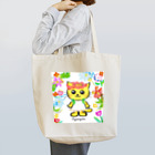 にゃんぴーのお花のうるにゃん（ぜんしん） Tote Bag