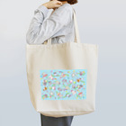 Satokostudioのチンチラパターンブルー Tote Bag