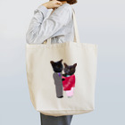 Parallel_merchの黒猫の親子 Tote Bag
