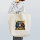 thedarkesthourの相撲をする人型ロボットたち Tote Bag