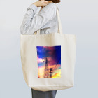 eto piricaの夕焼けと鉄塔 Tote Bag