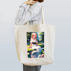 はぴはぴの朝の水浴の君 Tote Bag