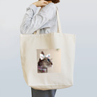 ジョリーマンダリンのリボンを付けたキジトラ猫 Tote Bag