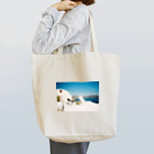 Photoshopのblue and white Tote Bag