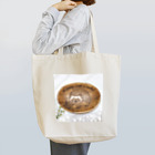 YURITAROORIGINLの笑うハリネズミとタンポポの綿毛. Tote Bag