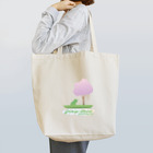 カエルの木の「カエルの木」のロゴマーク（春） Tote Bag
