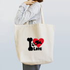 MEIKO701のI Loveプードルトートバッグ Tote Bag