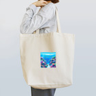 ひろ|沖縄大好きな人のドット絵沖縄の海 Tote Bag