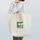 atu-daruma77の可愛らしいウサギが描かれた絵本 Tote Bag