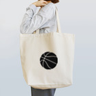 金融投資デザイン　カマラオンテ-ムラサキのバスケットボール　シルエット モノクロ Tote Bag