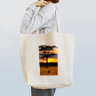 waffle2000のダチョウと夕日 Tote Bag