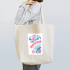 @Petrykivka Japan       💙  💛   ウクライナ伝統画法のピンクディル Tote Bag