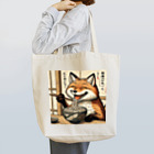 いきもの戯画のきつねうどん Tote Bag