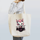 Vasetti_pressの可愛いドラマーのネコちゃん Tote Bag