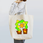 とうもろこし粉のうえにのびる Tote Bag