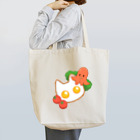 きょううんRRR・SUZURI支店のネコさん目玉焼きとタコさんウインナー Tote Bag