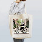 junpeiganba07の街の中を自転車で走るパンダ Tote Bag