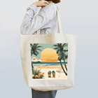 甘いマンゴーの甘い爽やかなマンゴーのイラストグッズ Tote Bag