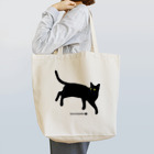 小鳥と映画館の見返り美ニャン　黒猫 Tote Bag