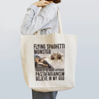 The Sprocketsの空飛ぶスパゲッティ・モンスター教 リスペクト Tシャツ　Flying Spaghetti Monster RespectTees（前面） Tote Bag