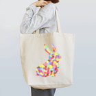 meiroのカラフルなウサギ Tote Bag