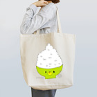 キャラファク・世界一売れていないざつゆるキャラデザイナーの大盛りごはんくまさん　黄緑 Tote Bag