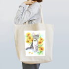 Miaws Shopの子猫とヒマワリ Tote Bag