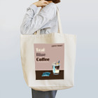 Teal Blue CoffeeのCoffee frappe Tote Bag