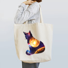 猫との風景の宇宙と猫002 Tote Bag