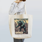 HappyFaceMarketのゴジラになりたい猫 CATZILLA トートバッグ